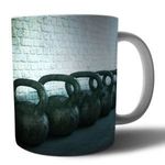 Kettlebell 10 mintás porcelán bögre fotó