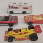 4db RÉGI Lesney Matchbox Autó együtt: Mobile Home, Vauxhall Guildsman, Corvette, F1 Racer! fotó