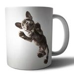 Francia bulldog 2 mintás porcelán bögre fotó