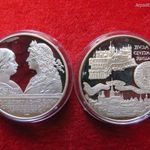 MÁTYÁS-BEATRIX / BUDA 2 x 500 FORINT ÉREMPÁR 1990, EZÜST: 56g; PP, nagyon enyhe oxidfolt és mikrokarc fotó