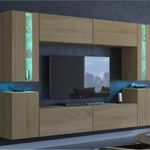 Venezia Concept C24 nappali faliszekrény sor - 256 x 176 cm (arany tölgy) fotó