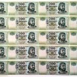 20db 200 Forint bankjegy 200Ft / 2006 - 2007 / FA FB FC betűjelek fotó