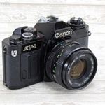 Canon AV-1 - retro fényképezőgép -- Canon 50mm 1: 1.8 objektív fotó