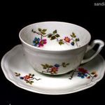 FRANCIA LIMOGES PORCELÁN TEÁS CSÉSZE fotó