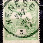 1906 turul A2 vizjel álllás KENESE bélyegzés Veszprém Gudlin E3-20 / 60p (c97) fotó