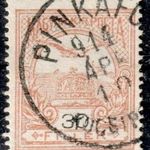 1913 turul PINKAFŐ / KOCSIPOSTA bélyegzés Vas Gudlin E3.70 / 60p (d54) fotó