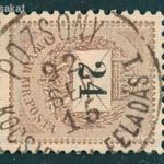 1889 feketeszámú krajcáros POZSONY / KOCSIPOSTA-FELADÁS I. bélyegzés Slovakia Gudlin E3.70/ 60p(d74) fotó