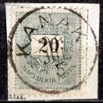 1898 feketeszámú krajcáros KANAK bélyegzés Vajdaság Serbia Gudlin E3.20 / 60 pont (c91) fotó