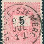 1889 feketeszámú krajcáros RÉPCZE-SZEMERE bélyegzés Sopron Gudlin E3.20 / 60p (d92) fotó