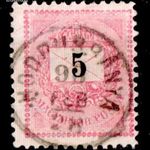 1889 feketeszámú krajcáros HODRUSBÁNYA bélyegzés Hont Felvidék Slovakia Gudlin E3.20 / 60p (c69) fotó