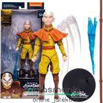 16-18cm-es Avatar the Last Airbender anime figura - Aang figura AVATAR FORM pálcával és effekttel - fotó