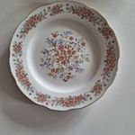 Régi kínai porcelán arany szegélyes virágos tányér fotó