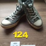 (124.) Converse alacsony szárú szürke tornacipő 39-es, használt fotó