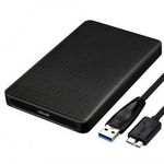 Külső merevlemez ház, USB 3.1, 2.5" SATA HDD, max. 5TB SSD/HDD-vel kompatibilis, fekete fotó