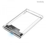 Logilink External HDD enclosure 2, 5" HDD/SSD, USB 3.0 tool-free Transparent UA0409 fotó