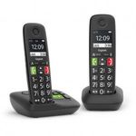 Gigaset E290A Duo Analóg Telefon - Fekete (L36852-H2921-B101) fotó