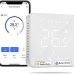 Meross WiFi Smart termosztát, fali fűtési termosztát gáz/víz kazánokhoz, Apple HomeKit kompatibil... fotó