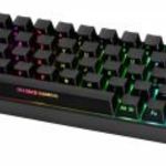 DELTACO GAMING DK440R Vezeték nélküli, Bluetooth?, Vezetékes Gamer billentyűzet német, QWERTZ Fek... fotó