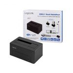 LogiLink QP0027 USB-C? 10Gb/s SATA 6 Gb/s 1 port Merevlemez dokkoló állomás 2.5 coll, 3.5 coll fotó