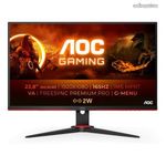 AOC Gaming 165Hz VA monitor 23.8" 24G2SAE/BK, 1920x1080, 16: 9, 350cd/m2, 1ms, 2xHDMI/DisplayPort, ... fotó