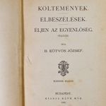 1885 BÁRÓ EÖTVÖS JÓZSEF KÖLTEMÉNYEK . ELBESZÉLÉSEK - ÉLJEN AZ EGYENLŐSÉG ! fotó