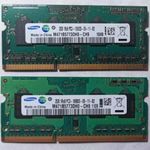 SAMSUNG 2x2GB 1Rx8 PC3-10600S DDR3 LAPTOP MEMÓRIA 667MHz, M471B5773DH0-CH9 fotó