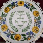 SZECESSZIÓS STÍLUSÚ HOLLÓHÁZI PORCELÁN KULACS TÖKÉLETES ÁLLAPOTÚ fotó