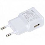 Hálózati töltő adapter, 5V / 1550mA, USB aljzat, Samsung, fehér, gyári fotó