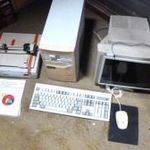 Retro PC asztali számítógép 386/33SX és nyomtató Epson LX-400 komplett, működő fotó