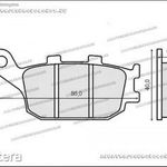 Fékbetét HONDA CB 600-1000 RMS 0931 fotó