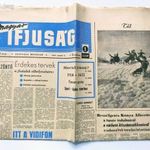 1957 I 5 / MAGYAR IFJÚSÁG #1 / Régi ÚJSÁGOK KÉPREGÉNYEK MAGAZINOK Ssz.: 27259 fotó