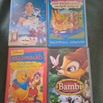 4 db Disney VHS: Pocahontas, Micimackó, Bambi fotó