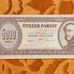 1993 -as Ropogós 5000 Forint -os "J" betűjeles, fémszálas bankó !!!! (L2526) fotó