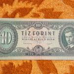 1949 -es ropogós 10 Forint Rákosi Címeres bankó !!!! RITKÁBB !!!! (L2466) fotó