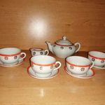 Retro baba játék porcelán kávés készlet 4 személyes (20/d) fotó