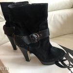 Eredeti Nine West amerikai design gyönyörű elegáns fekete szarvasbőr csizma 38 fotó