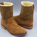 CLARKS újszerű, gyapjúbéléses bőr bokacsizma, 38 / 38, 5 fotó