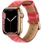 Apple Watch 1-6, SE (38 / 40 mm) / Watch 7-8 (41 mm), bőr pótszíj, gyémánt minta, Hoco WA18, rózs... fotó