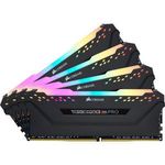 Corsair DIMM 32 GB DDR4-3600 (4x 8 GB) quad készlet, fekete RAM, CMW32GX4M4C3600C18, Vengeance RG... fotó