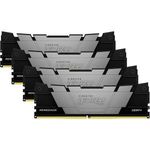 Kingston FURY DIMM 64 GB DDR4-3600 (4x 16 GB) quad kit, RAM fekete, KF436C16RB12K4/64, Renegade, ... fotó