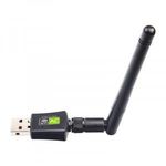 D-Band WiFi adapter, 600Mbps sebesség, USB2.0, kétsávos 2.4GHz/5GHz, PC és Laptophoz, fekete fotó