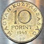 Magyar Népköztársaság - Ezüst - 10 Forint 1948 Széchenyi István 1Ft NMÁ! #350 fotó