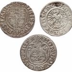 Garas lot 3 db I. Zsigmond garas 1509, III. Zsigmond garas 1595, Svéd Rigai Garas II. Gusztáv fotó