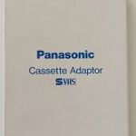 PANASONIC CASSETTE ADAPTOR S VHS VHSC VHS VIDEOKAMERA KAZETTA ÁTTALAKITÓ VIDEÓ KAZETTA S VHS ADAPTOR fotó