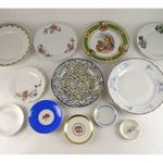 0R363 Régi jelzett porcelán tányér csomag 12 db fotó