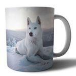 Husky 1 mintás porcelán bögre fotó