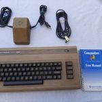 Commodore 64 C64 számítógép +táp +tvkábel +kézikönyv - működik fotó