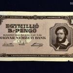 1946 EGYMILLIÓ 1.000.000 B.-PENGŐ BANKJEGY fotó