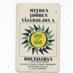 1969 ZÖLDÉRT Budapesti Zöldség Gyümölcs Értékesítő Szövetkezeti Nagyvállalat kártyanaptár fotó