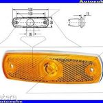 Teherautók Univerzális Világító oldalprizma sárga 12V/ W3W {HELLA} /RENDELÉSRE/ fotó